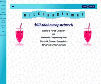 Milkshakeswap.network(Milkshakeswap network) Screenshot