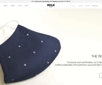 Milkshirts.com(Custom Dress Shirts made from the World's Finest Fabrics) Screenshot