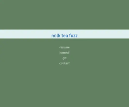Milkteafuzz.com(Milk tea fuzz) Screenshot