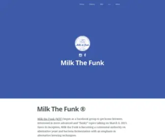 Milkthefunk.com(Milk The Funk ®) Screenshot