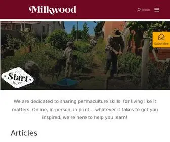 Milkwood.net(Skills for Permaculture Living) Screenshot