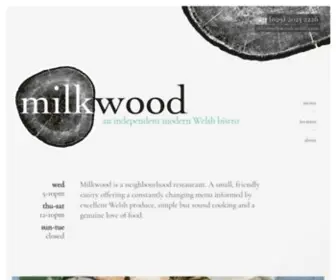 Milkwoodcardiff.com(Small Neighbourhood Cafe & Restaurant in Pontcanna) Screenshot