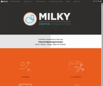 Milky-Interactive.com(Medias sociaux) Screenshot