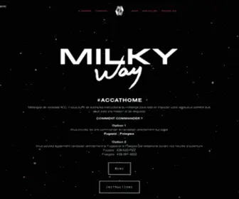 Milkywaycocktails.com(Milky Way) Screenshot