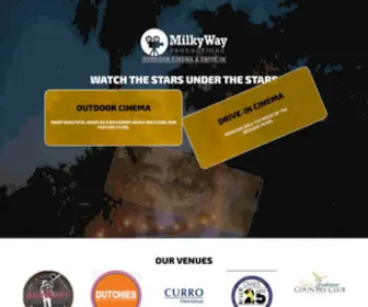 Milkywayproductions.co.za(Drive-In and Outdoor Cinema) Screenshot