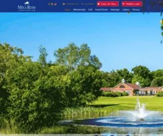 Mill-Ride.com(Mill Ride Golf & Country Club) Screenshot