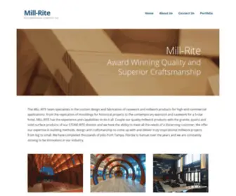 Mill-Rite.com(Woodworking Company Inc) Screenshot