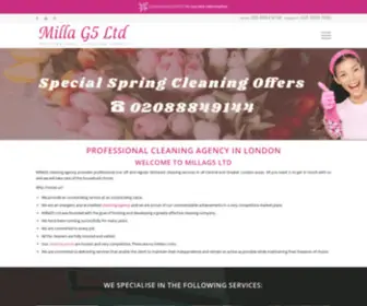 Millag5Cleaningagency.co.uk(MillaG5 Ltd) Screenshot