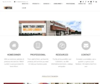 Millardlumber.com(Millard Lumber Inc) Screenshot