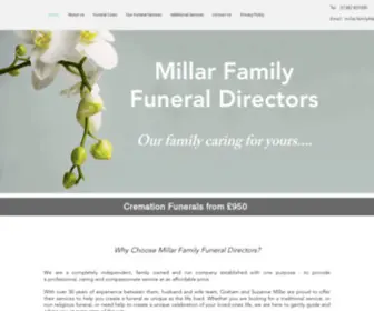 Millarfamilyfuneraldirectors.com(Independent funeral directors. Millar Family Funerals) Screenshot