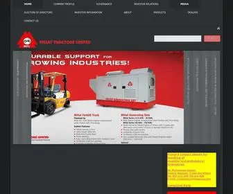 Millat.com.pk(Millat Tractor) Screenshot