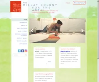 Millaycolony.org(The Millay Colony) Screenshot
