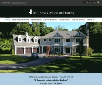 Millbrookhomes.com(Modular Home Builders) Screenshot