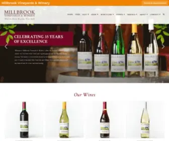Millbrookwine.com(Millbrook Vineyards & Winery) Screenshot