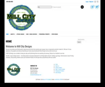 Millcitydesigns.com(Screen Printing) Screenshot