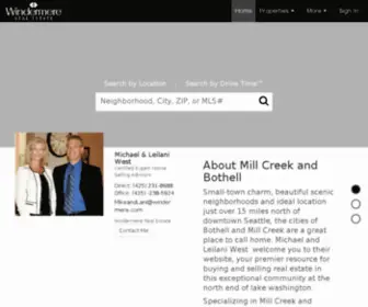 Millcreek-Bothellrealestate.com(Mike West) Screenshot