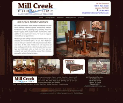 Millcreekamishfurniture.com(Mill Creek Amish Furniture) Screenshot