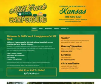 Millcreekcampground.com(RV Park Campground In Paxico KS) Screenshot