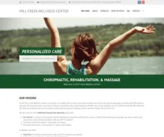 Millcreekchiropractor.com(Mill Creek Wellness Center) Screenshot