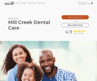 Millcreekdentalcarefl.com(Mill Creek Dental Care) Screenshot