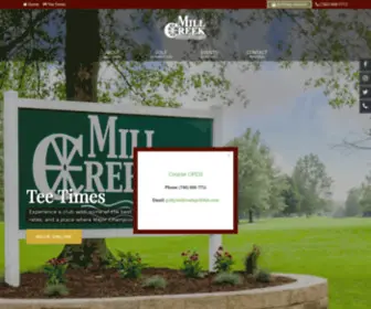 Millcreekgolfclub.com(Mill Creek Golf Club) Screenshot