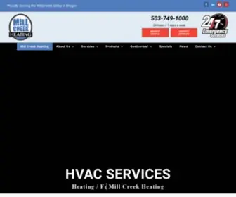 Millcreekhtg.com(Mill Creek Heating) Screenshot