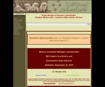 Millcreeklabradoodles.com(Mill Creek Labradoodles) Screenshot