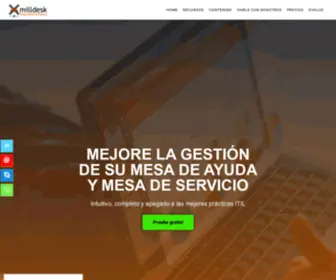 Milldesk.es(Software de Help desk e Service desk) Screenshot
