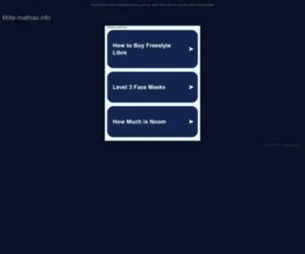 Mille-Mathias.info(Mille Mathias info) Screenshot
