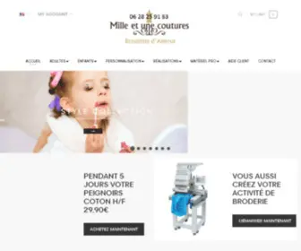 Millecoutures.fr(Boutique ecommerce par Clicboutic) Screenshot