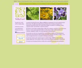 Millefioriflorists.com(Evanston Florist offering fresh cut flowers) Screenshot