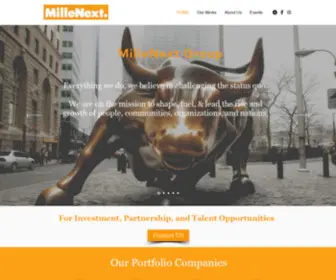 Millenext.com(The mission of MilleNext Group) Screenshot