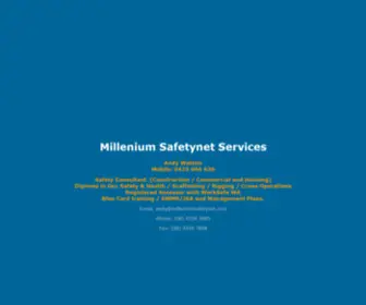 Milleniumsafetynet.com(Millenium Safetynet Services) Screenshot