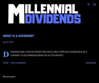 Millennialdividend.com(Millennial Dividends) Screenshot