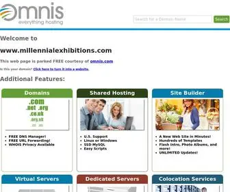 Millennialexhibitions.com(Parked, Courtesy of) Screenshot