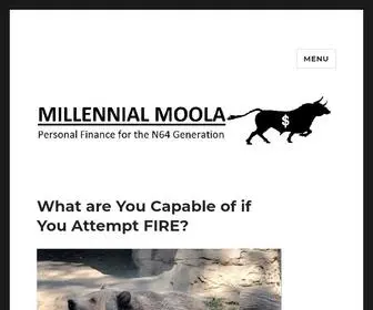 Millennialmoola.com(Millennial Moola) Screenshot