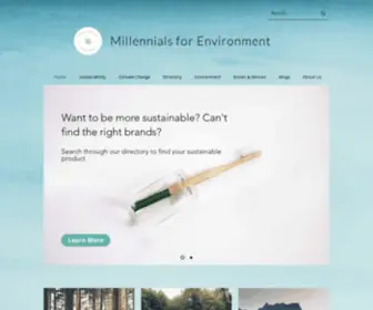 Millennialsforenvironment.in(Millennials for Environment) Screenshot