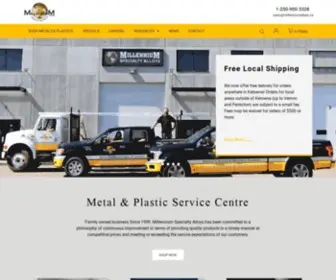 Millenniumalloys.ca(Millennium Specialty Alloys) Screenshot