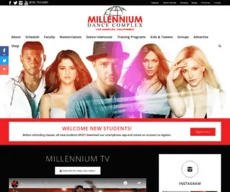 Millenniumdancecomplex.com(Hollywood's Hottest Dance Studio) Screenshot