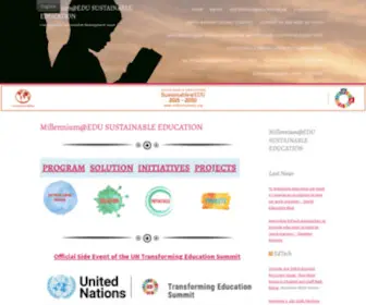 Millenniumedu.org(Millennium@EDU SUSTAINABLE EDUCATION) Screenshot
