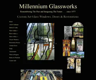 MillenniumGlassworks.com(Stained Glass Toronto) Screenshot