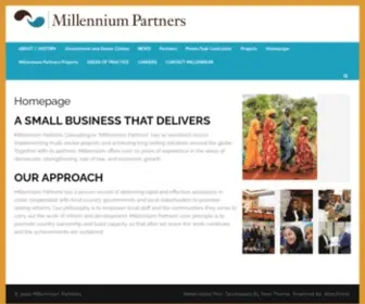 Millenniumpartners.org(Millennium Partners Consulting or "Millennium Partners") Screenshot