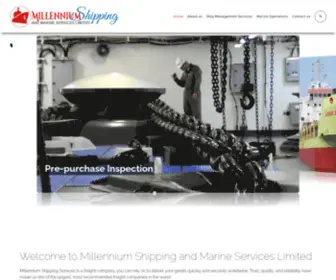 Millenniumships.com(Millennium Shipping and Marine Services Limited) Screenshot
