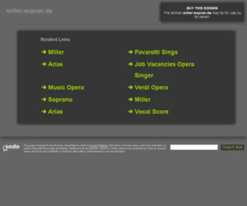 Miller-Sopran.de(Susanne Miller) Screenshot