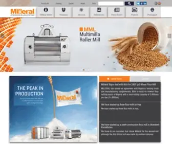 Milleral.com(Flour, Flour Factory, Flour Mill, Roller Mill, Wheat Mill) Screenshot