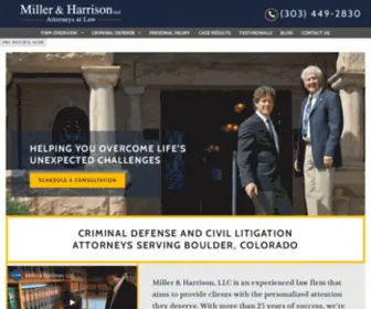 Millerandharrison.com(Miller & Harrison) Screenshot