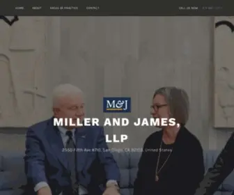 Millerandjameslaw.com(750 B Street) Screenshot