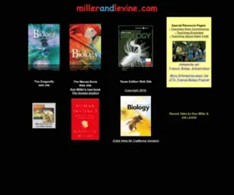 Millerandlevine.com(BIOLOGY by Miller & Levine) Screenshot