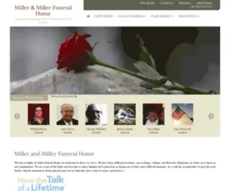 Millerandmillerfuneralhome.com(Miller & Miller Funeral Home) Screenshot