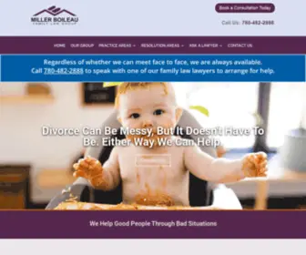 Millerboileau.com(Miller Boileau Family Law Group) Screenshot